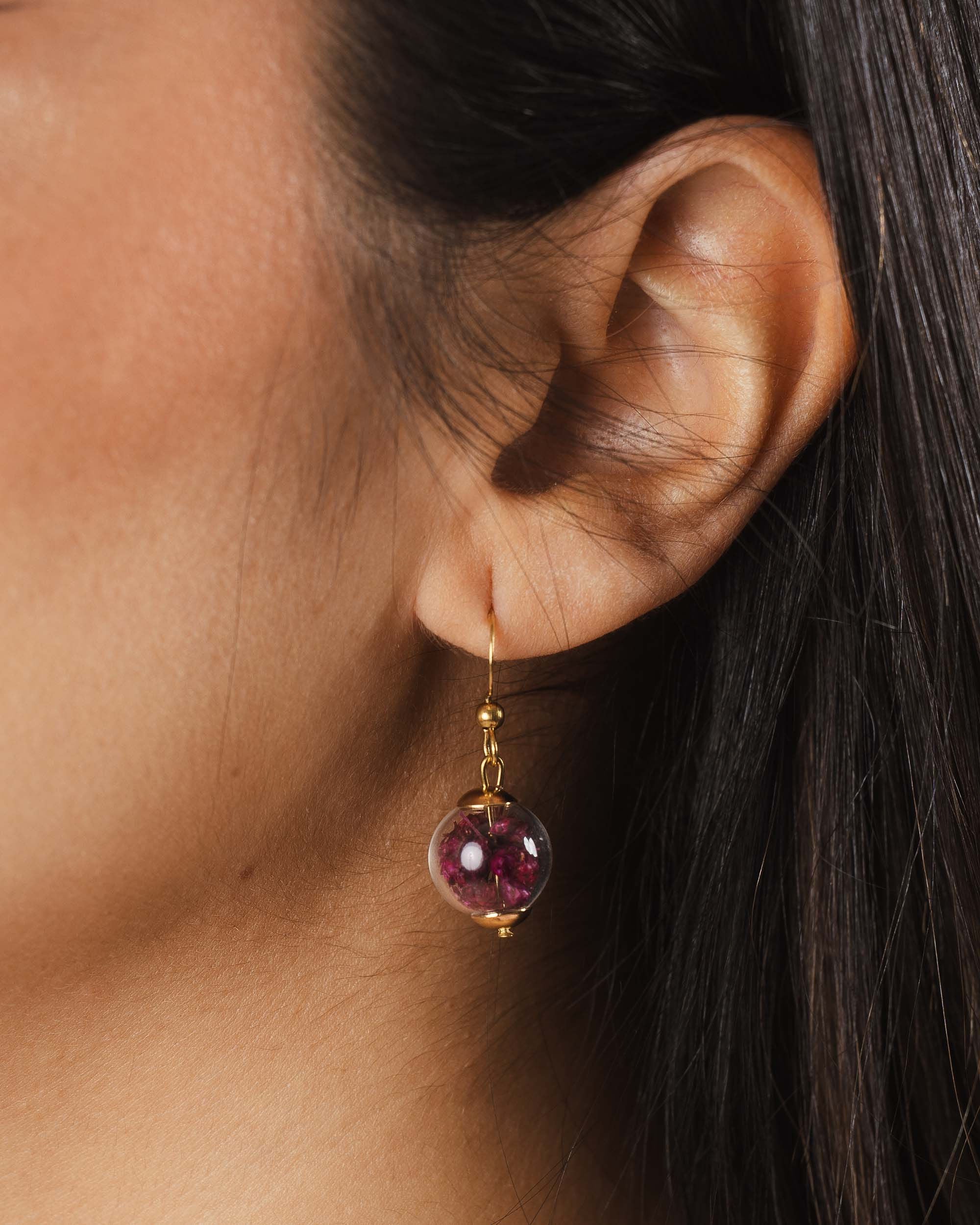 Orecchini pendenti dorati - Ginestra