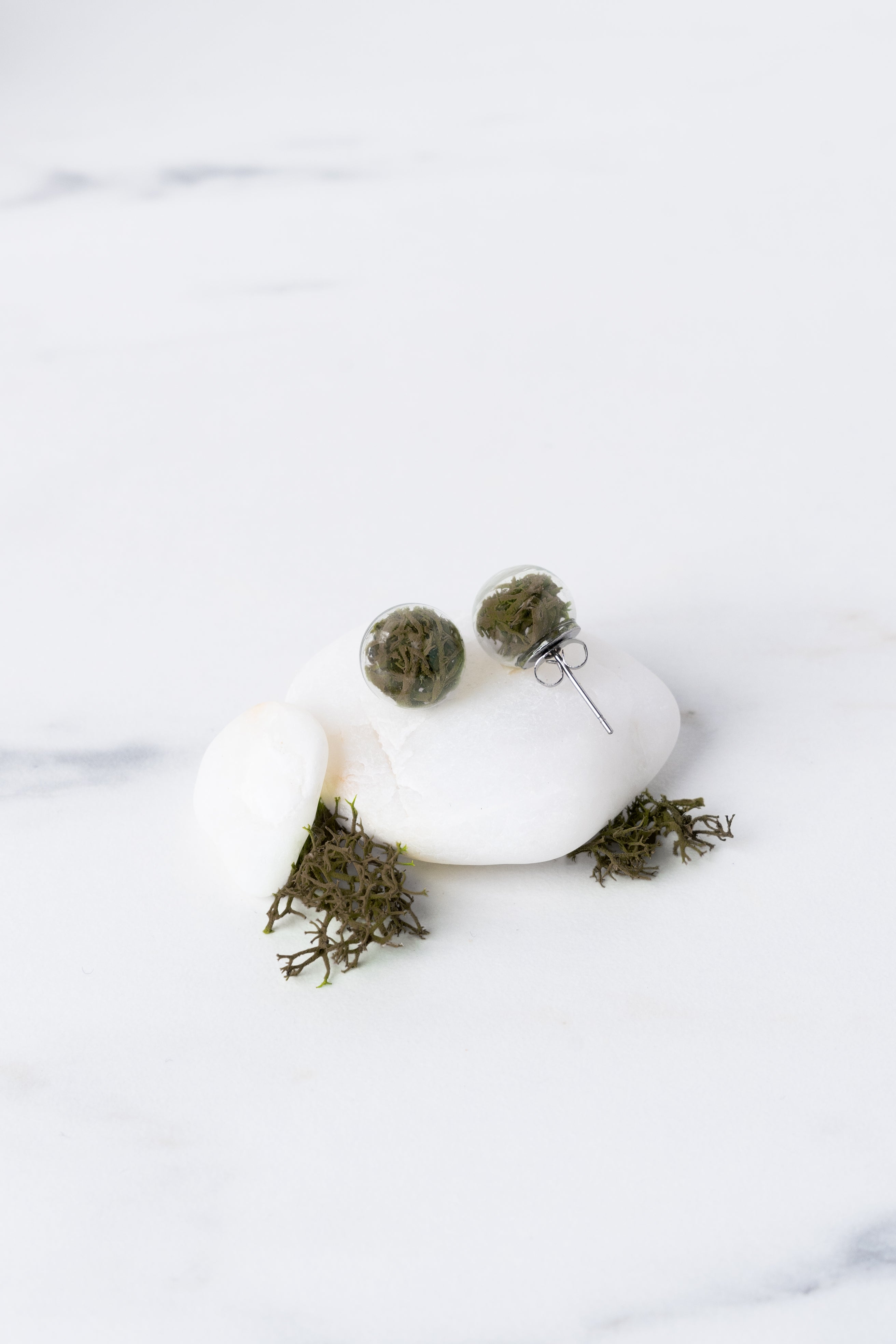 Stud Earrings - Lichen