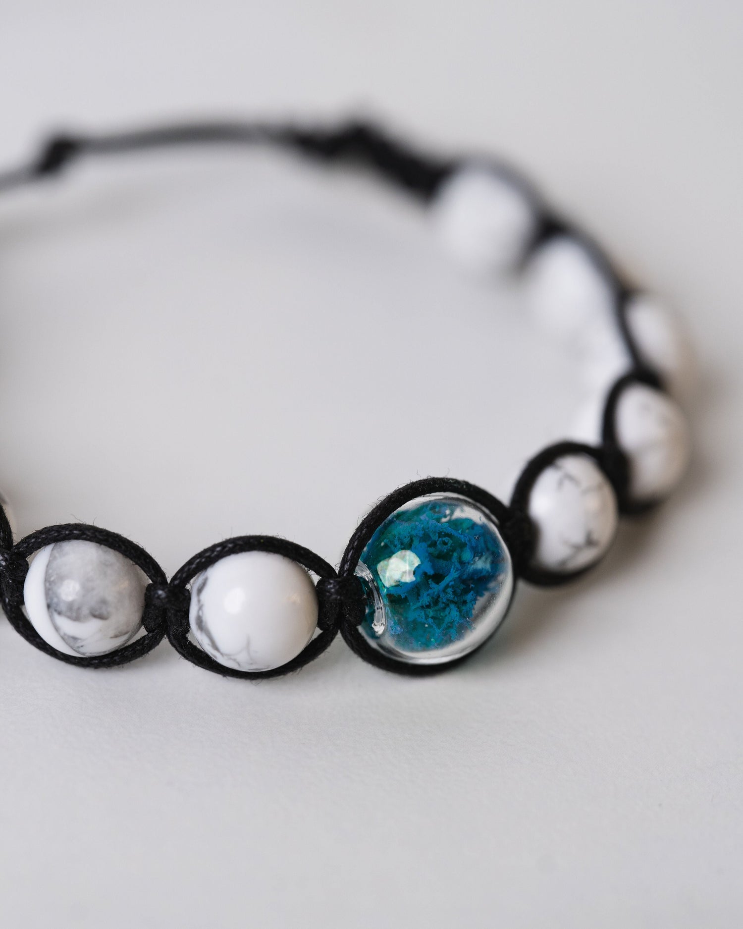 Bracciale con pietre di Aulite - Lichene