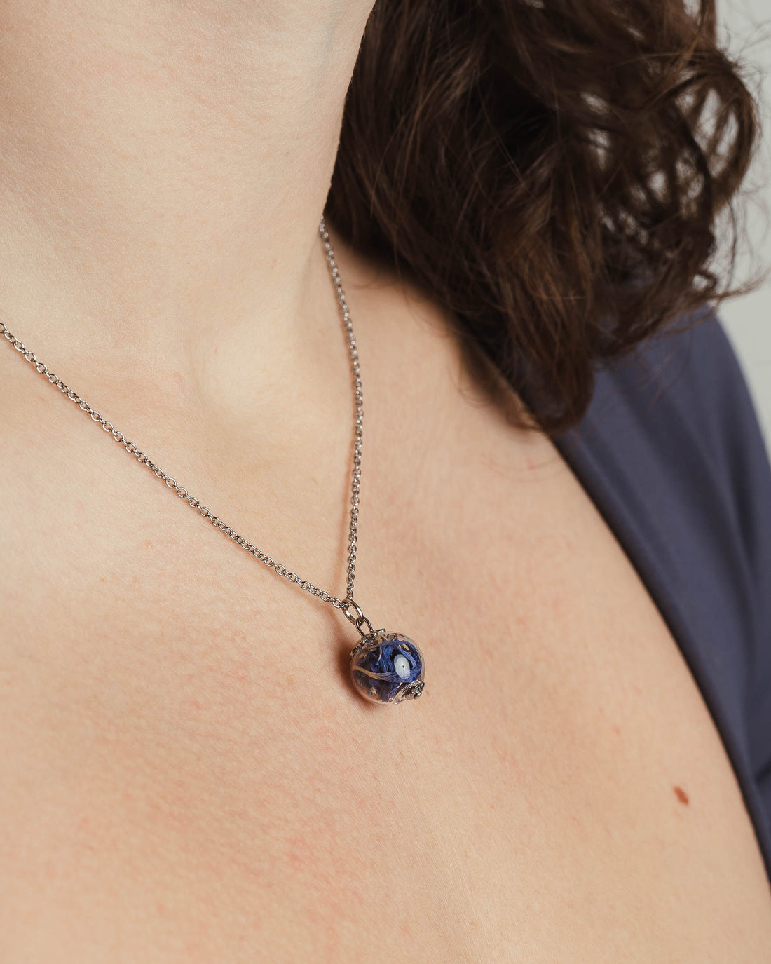 Choker Necklace - Cornflower