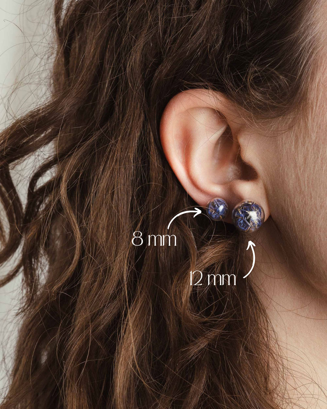 Stud Earrings - Cornflower