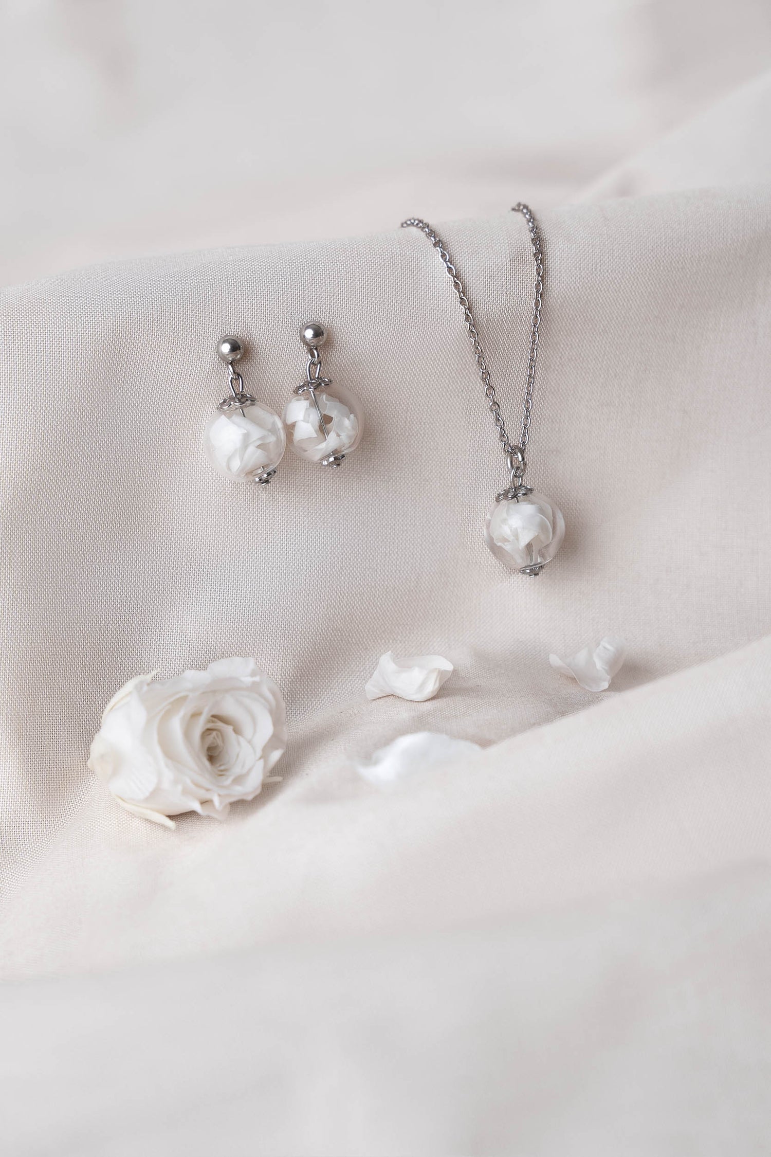 Drop Earrings - Rose