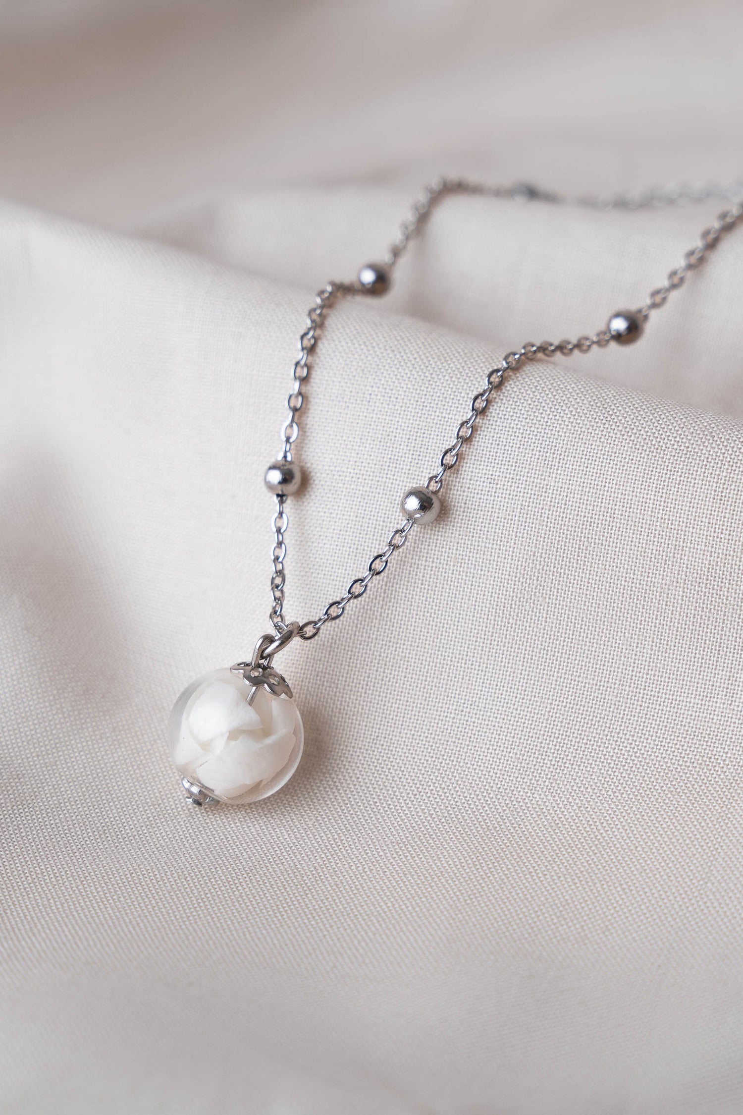 Sphere Choker Necklace - Rose