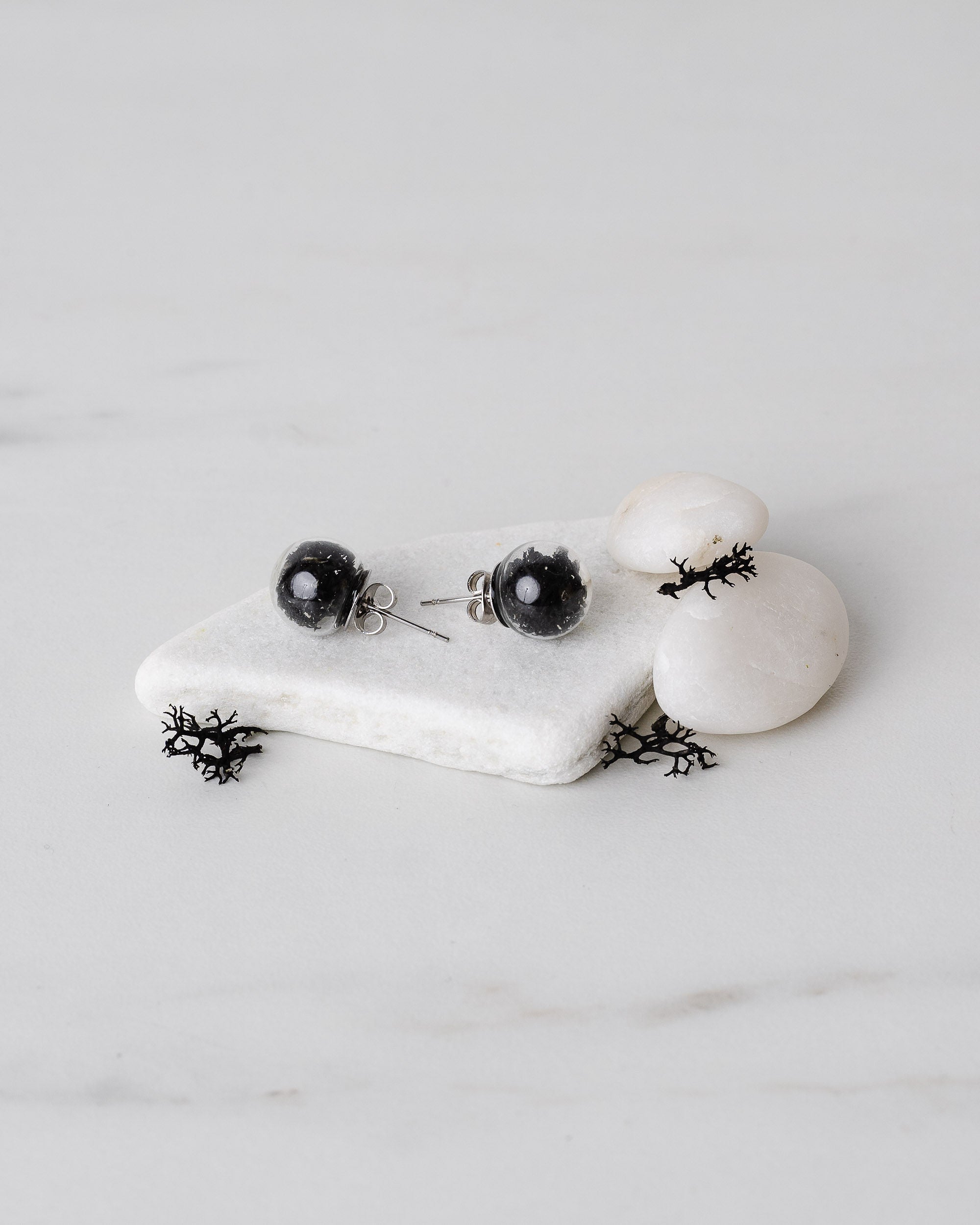 Stud Earrings - Lichen