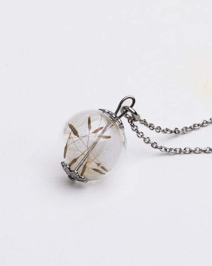 Long Necklace - Dandelion Seeds