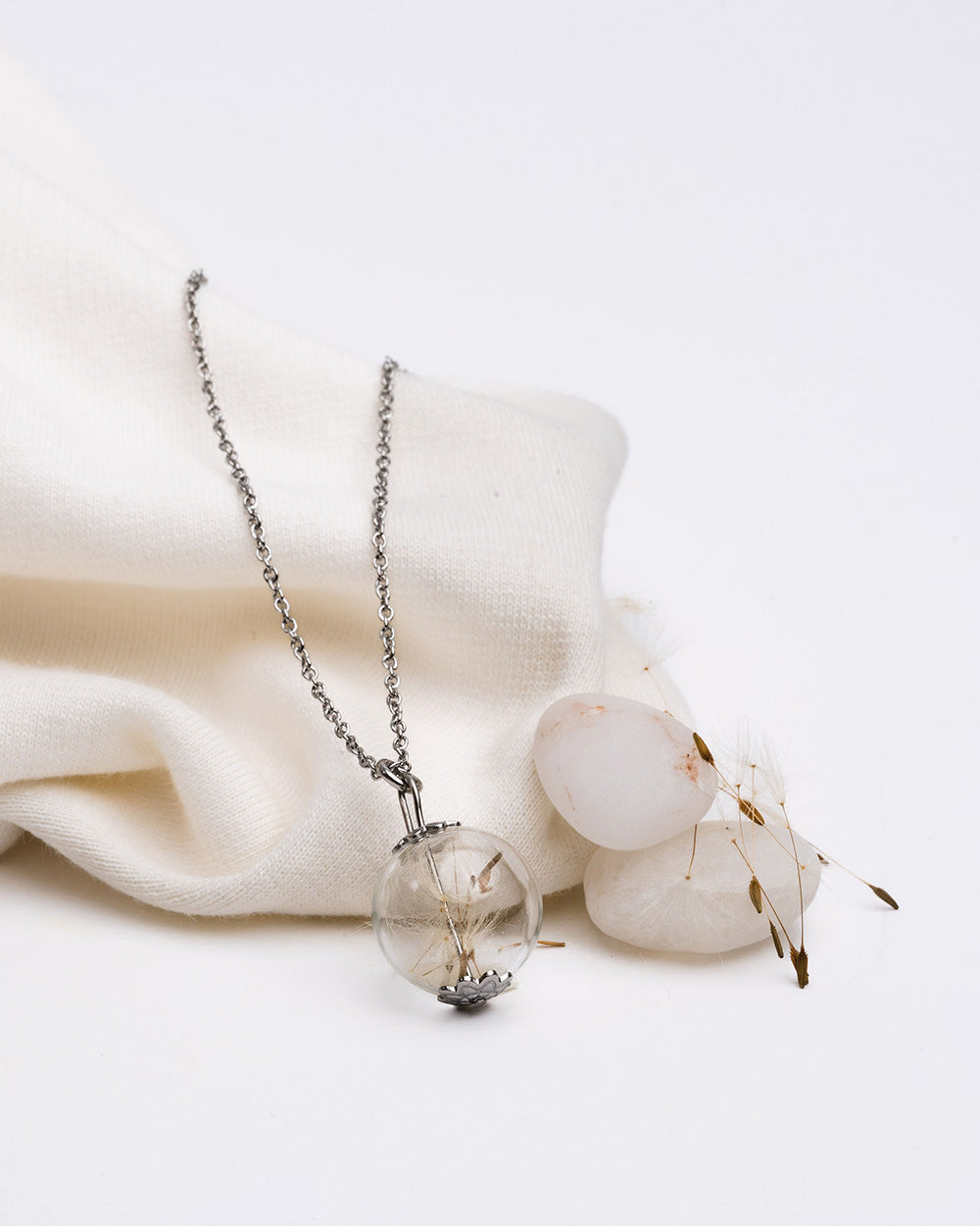 Long Necklace - Dandelion Seeds