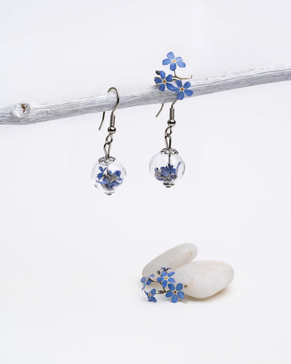 Drop Earrings - Forget Me Not