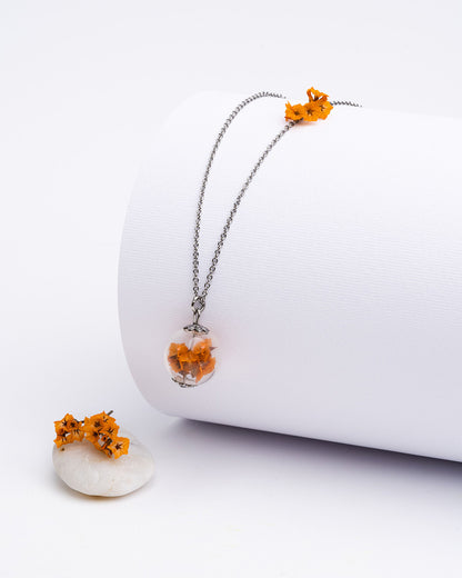 Long Necklace - Limonium