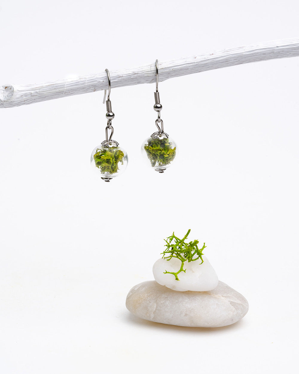 Drop Earrings - Lichen