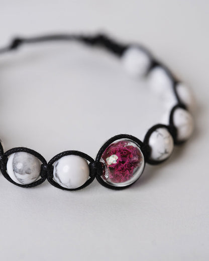 Bracciale con pietre di Aulite - Lichene